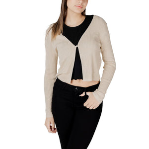 Morgan De Toi Goldfarbene ärmellose Jacke aus Viskose