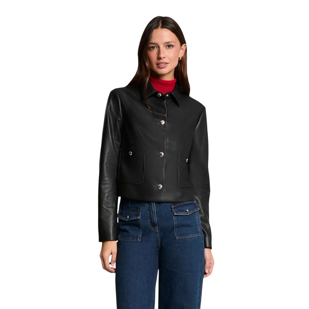 Morgan De Toi Schwarze Jacke aus Polyethylen