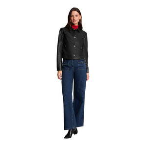 Morgan De Toi Schwarze Jacke aus Polyethylen