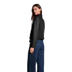 Morgan De Toi Schwarze Jacke aus Polyethylen