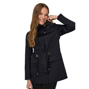 Only Schwarzer Parka aus Polyester