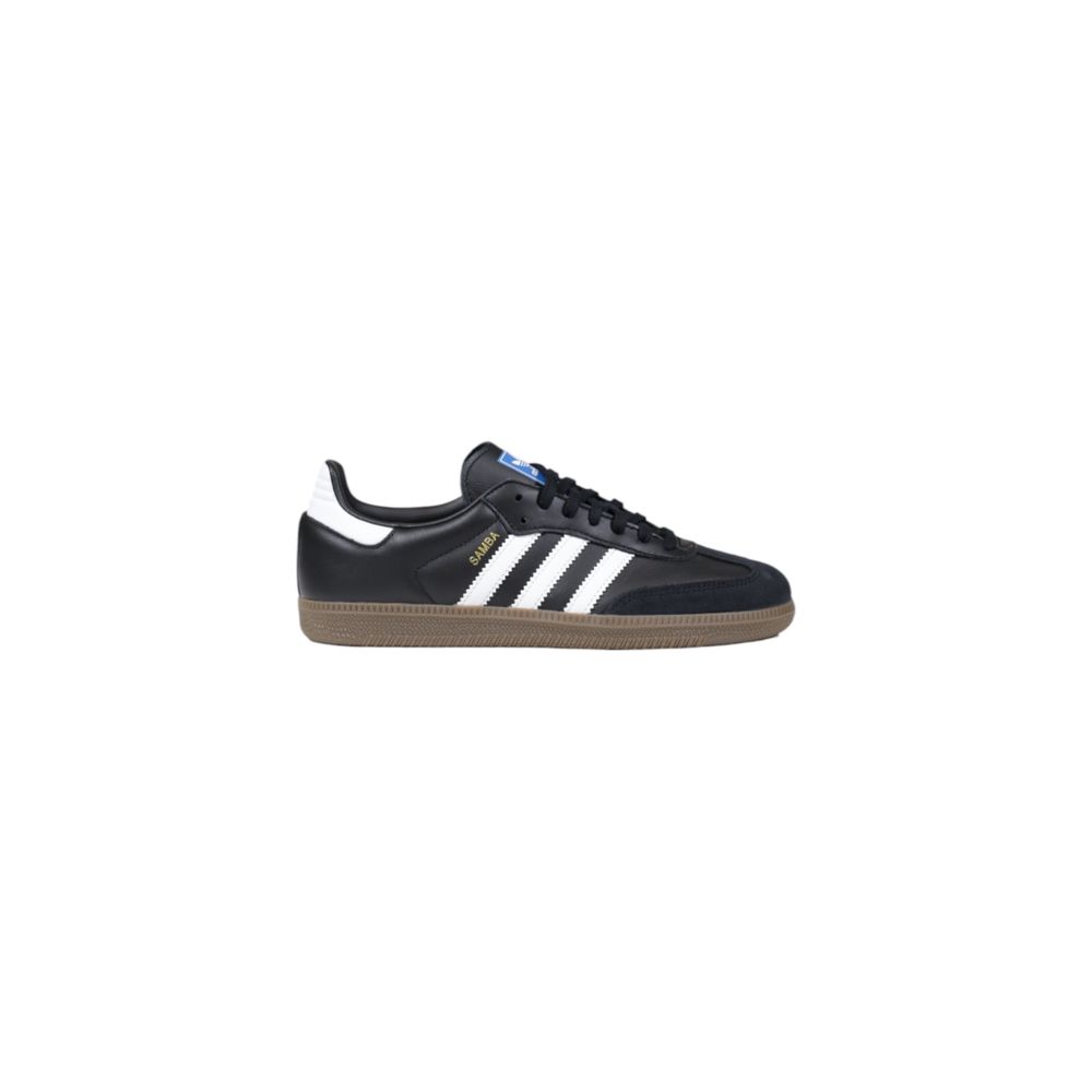 Adidas Originals Schwarze Leder-Sneaker im Athletic-Stil