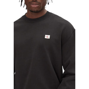 Calvin Klein Jeans Schwarzer Baumwoll-Sweatshirt