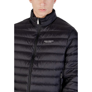 Armani Exchange Schwarze Polyamid-Shell-Jacke