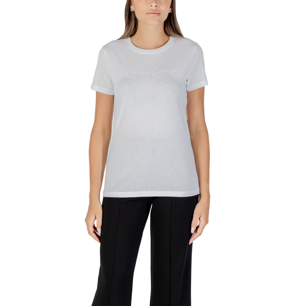 Armani Exchange Weißes Baumwoll-T-Shirt