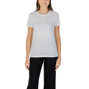 Armani Exchange Weißes Baumwoll-T-Shirt