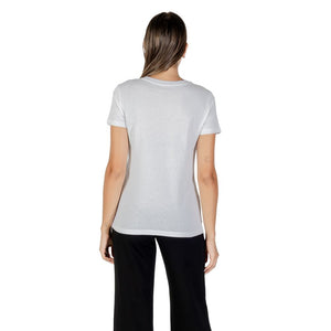 Armani Exchange Weißes Baumwoll-T-Shirt