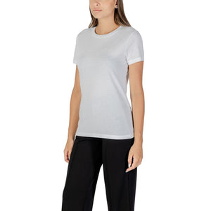 Armani Exchange Weißes Baumwoll-T-Shirt