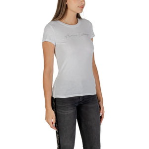 Armani Exchange Weißes Baumwoll-T-Shirt