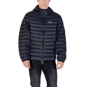 Armani Exchange Blaue Shell-Jacke aus Polyamid