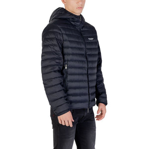 Armani Exchange Blaue Shell-Jacke aus Polyamid