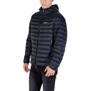Armani Exchange Blaue Shell-Jacke aus Polyamid