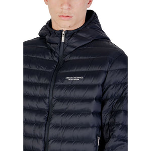 Armani Exchange Blaue Shell-Jacke aus Polyamid