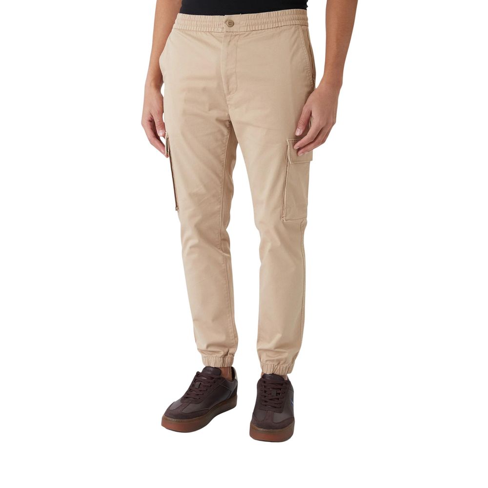 Calvin Klein Jeans Beige Baumwoll-Cargo-Hose