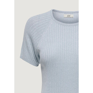 Jacqueline De Yong Blaues Viskose-T-Shirt
