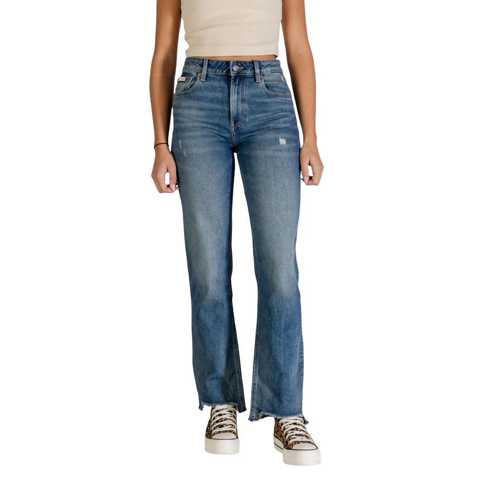 Calvin Klein Jeans Blaue Baumwoll-Mom-Jeans
