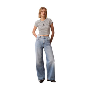 Calvin Klein Jeans Schwarzes Baumwoll-T-Shirt