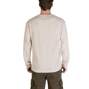 Tommy Hilfiger Jeans Beiges Langarm-T-Shirt aus recycelter Baumwolle