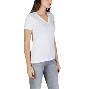 Armani Exchange Weißes Baumwoll-T-Shirt
