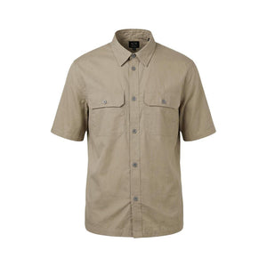 Armani Exchange Beige Baumwoll-Shirt mit kurzen Ärmeln