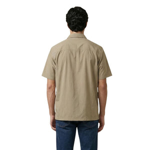 Armani Exchange Beige Baumwoll-Shirt mit kurzen Ärmeln