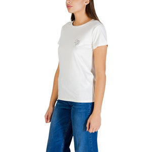 Liu Jo Weißes Baumwoll-T-Shirt