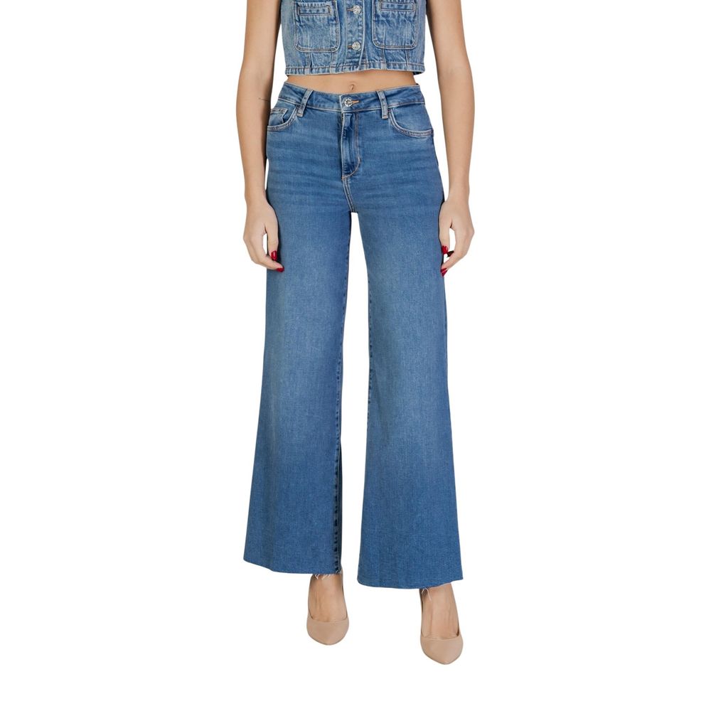 Liu Jo Blaue Bootcut-Jeans aus Baumwolle