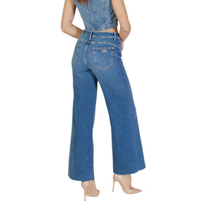 Liu Jo Blaue Bootcut-Jeans aus Baumwolle