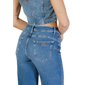 Liu Jo Blaue Bootcut-Jeans aus Baumwolle