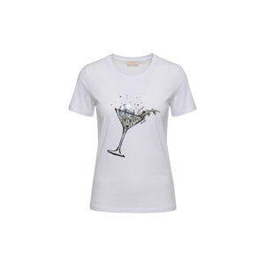 Liu Jo Weißes Baumwoll-T-Shirt