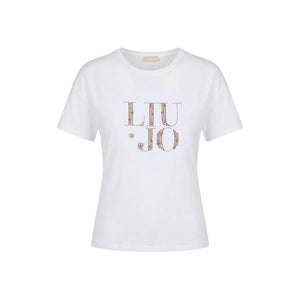 Liu Jo Weißes Baumwoll-T-Shirt