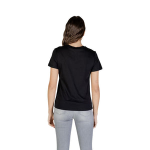 Liu Jo Schwarzes Baumwoll-T-Shirt