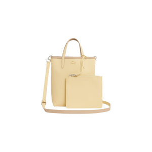 Lacoste Beige Leder Handtasche