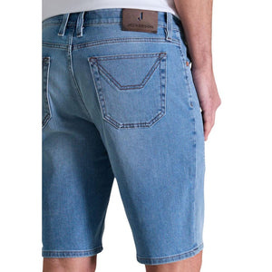 Jeckerson Hellblaue Baumwoll-Bermudashorts