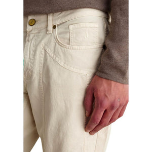 Jeckerson Weiße Skinny-Hose aus Elasthan