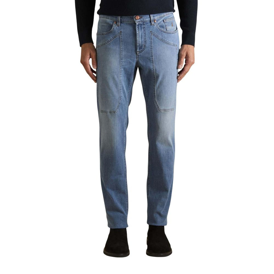 Jeckerson Hellblaue Skinny Jeans aus recyceltem Polyester