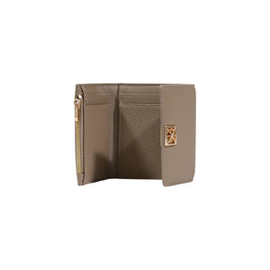 Beige Leather Wallet