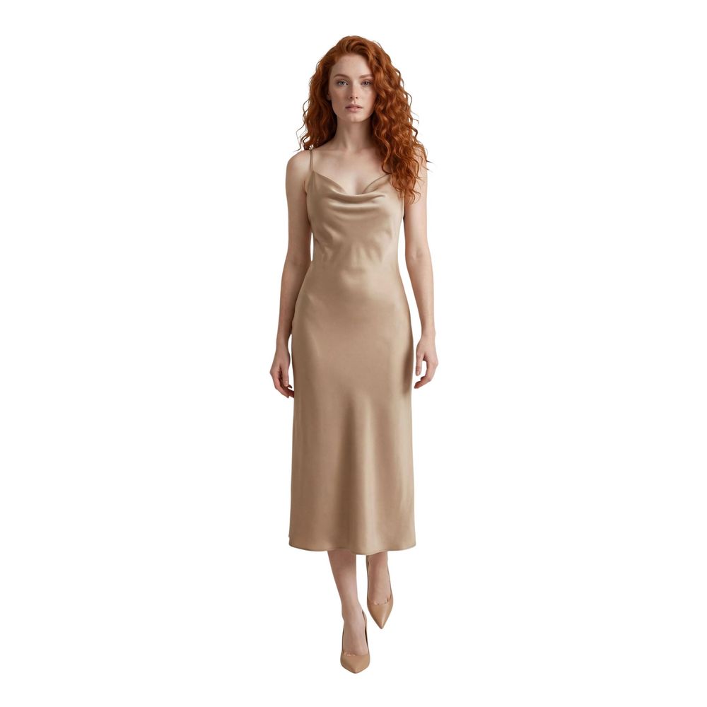 Guess Beiges Lyocell-Maxikleid