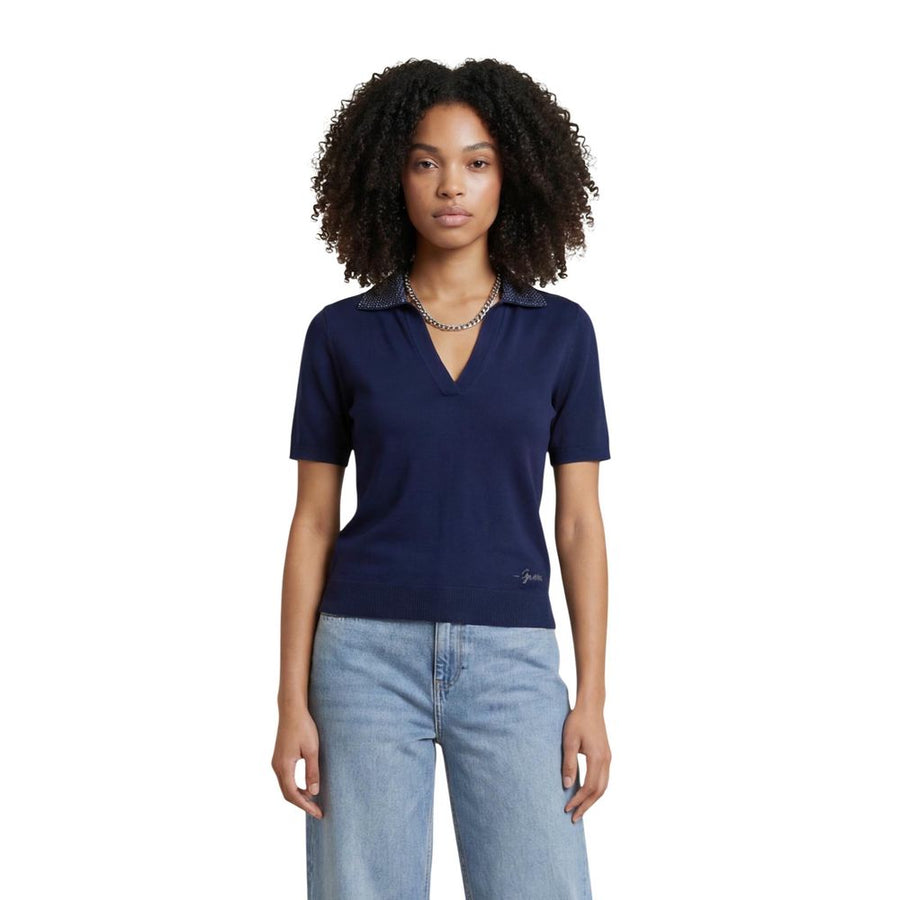Guess Blaues Woll-T-Shirt