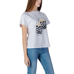 Guess Weißes Baumwoll-T-Shirt