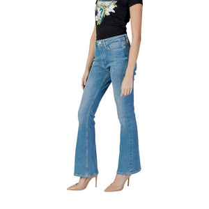 Guess Hellblaue Bootcut-Jeans aus Baumwolle
