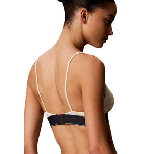 Blue Polyester Bra