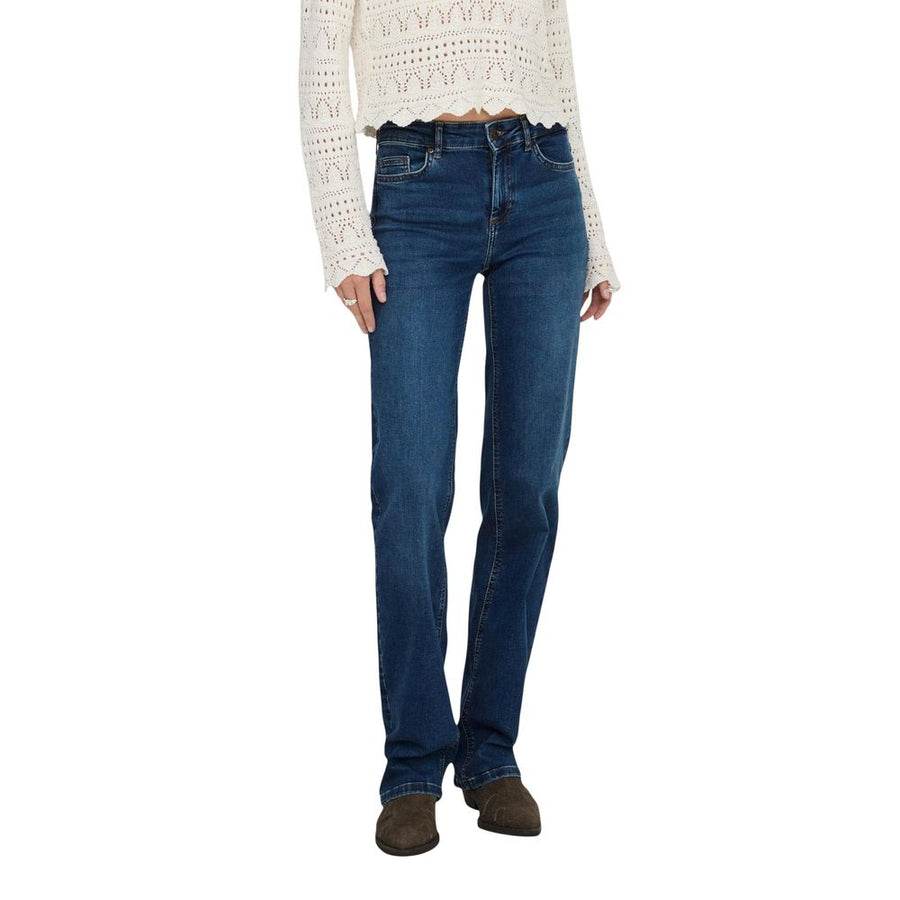 Only Blaue Bootcut-Jeans aus Baumwolle