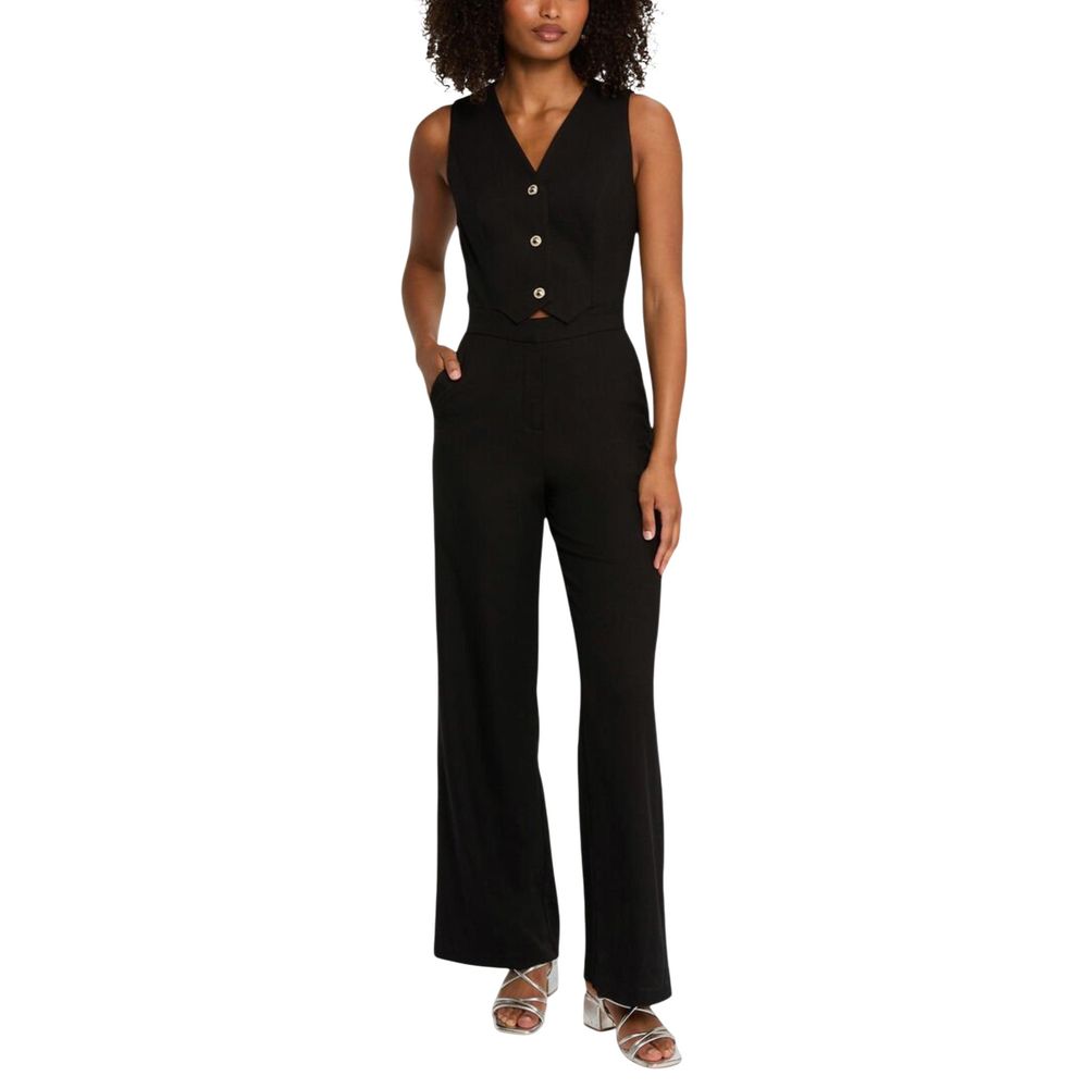 Morgan De Toi Schwarzer Jumpsuit aus Polyester