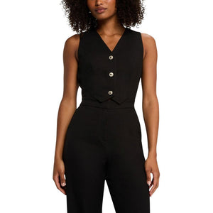 Morgan De Toi Schwarzer Jumpsuit aus Polyester