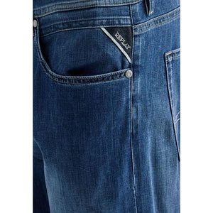 Replay Blaue Baumwolljeans im Relaxed Fit