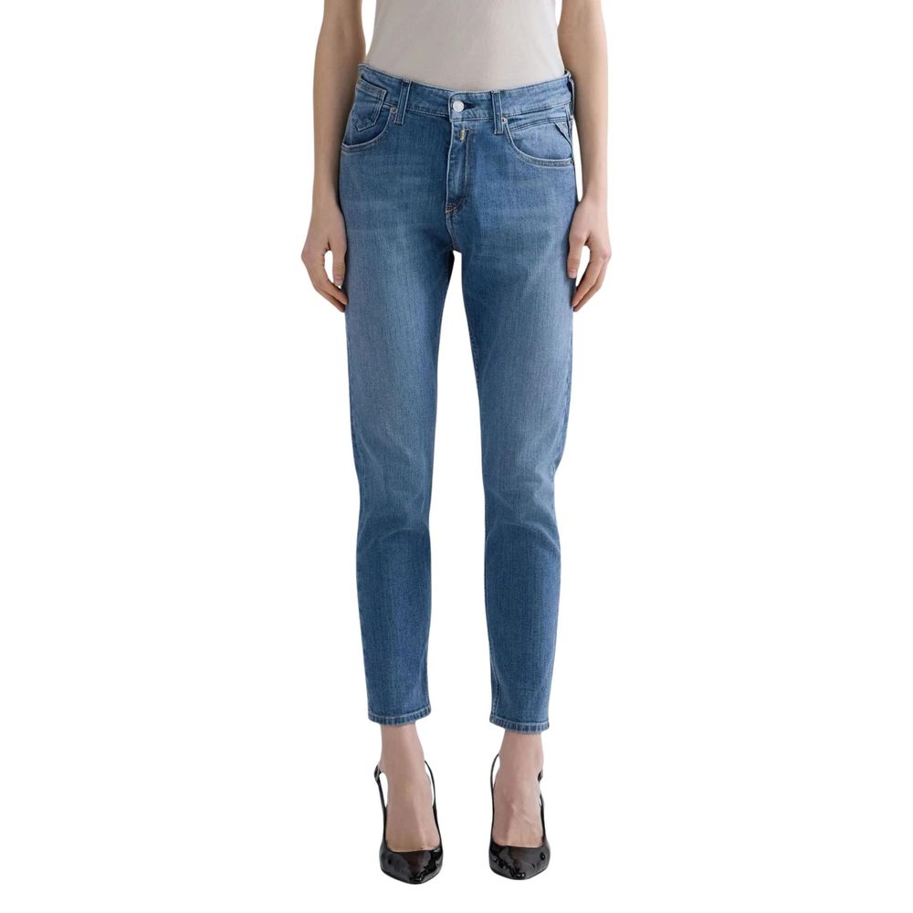 Replay Blaue Baumwoll-Skinny-Jeans