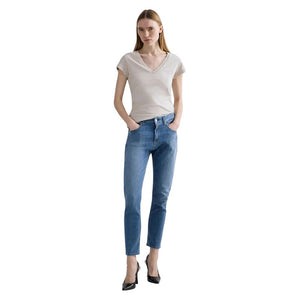 Replay Blaue Baumwoll-Skinny-Jeans