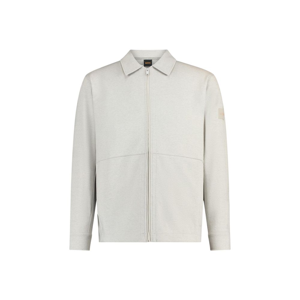 Hugo Boss Grauer Baumwollpullover