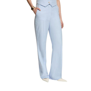 Morgan De Toi Blaue Zigarettenhose aus Polyester